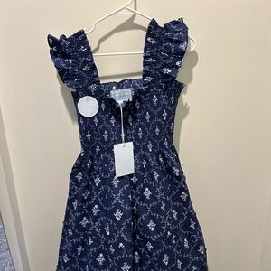 NWT Hill House Ellie. Size L. Navy trellis